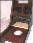 Burr Walnut Console